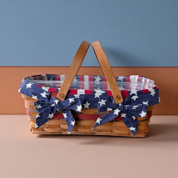 Vintage Patriotic Longaberger Basket - Picture 3 of 6
